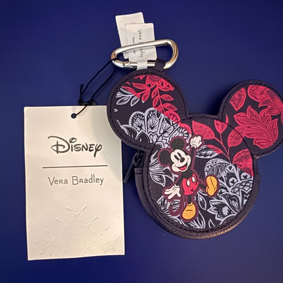 Disney Vera Bradley Zip Coin Purse & Keychain - Picture 4 of 8